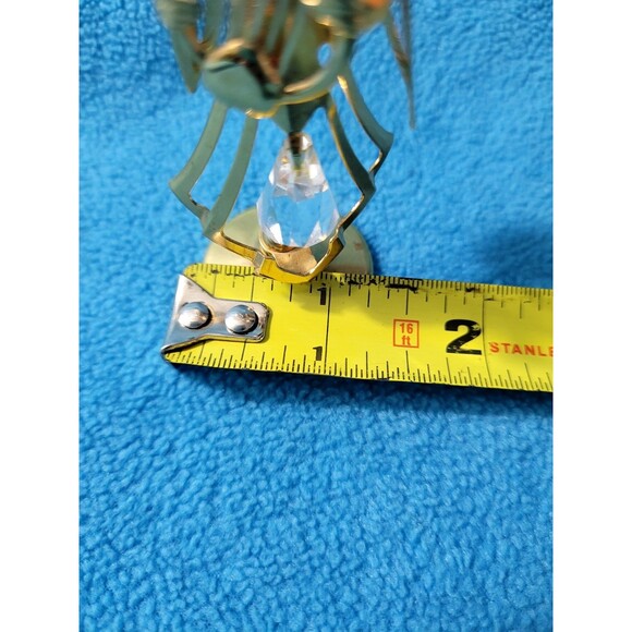 Vintage 1996 Austrian Crystal Angel w/Harp 24k Gold Plated Mascot Int'l - Picture 11 of 11